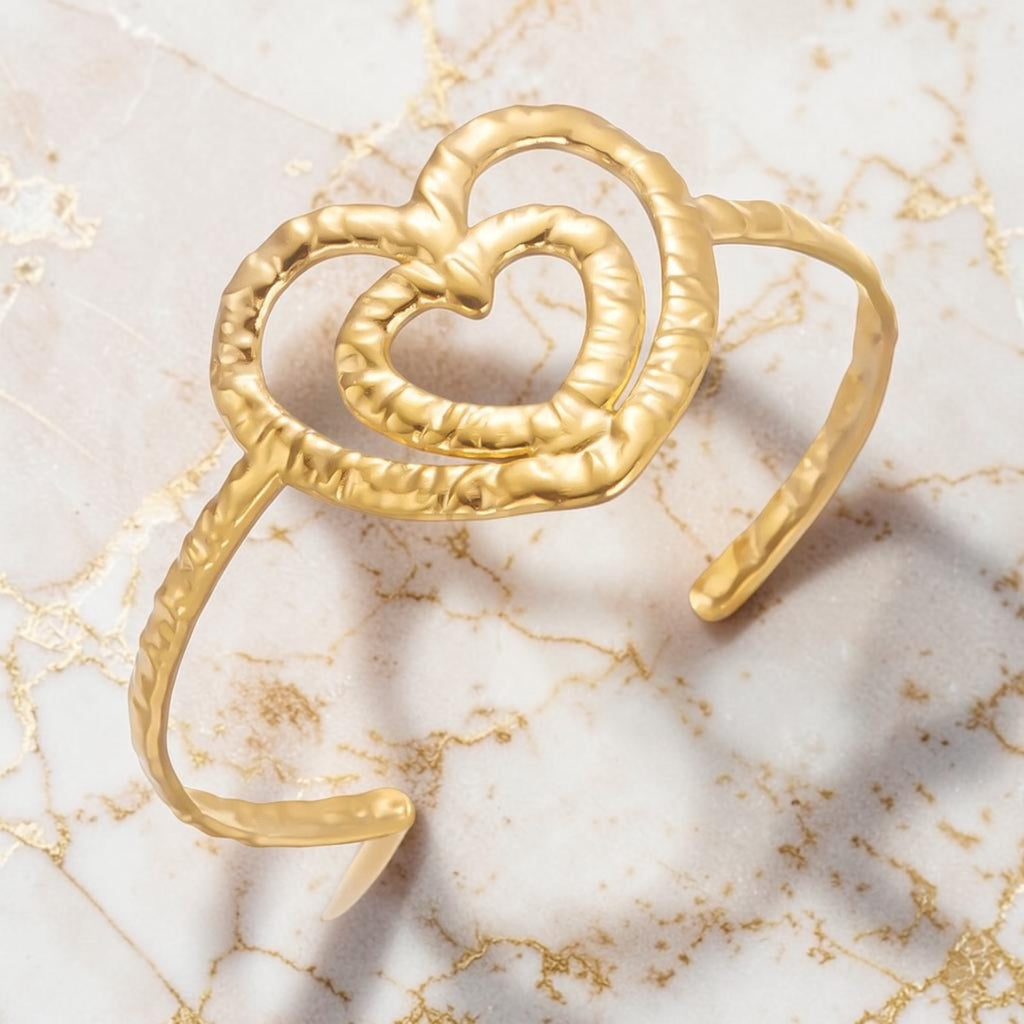 Heart of Gold Cuff